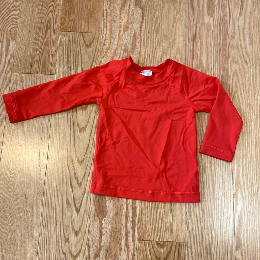Hanna Andersson | Baby red long sleeve rashguard 18-24mo